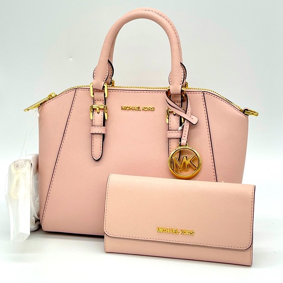 Michael Kors MD Ciara Satchel Bag & Trifold Wallet - Picture 3 of 15